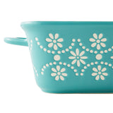 JUEGO DE 2 FUENTES RECTANGULAR DE CERAMICA MARCA PIONEER WOMAN COLECCION SWEET ROMANCE