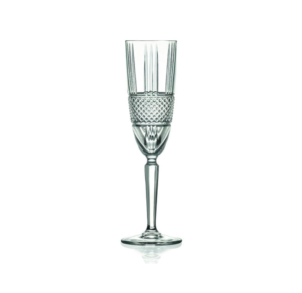Jg De 6 Copas De Vidrio Cava Brillante