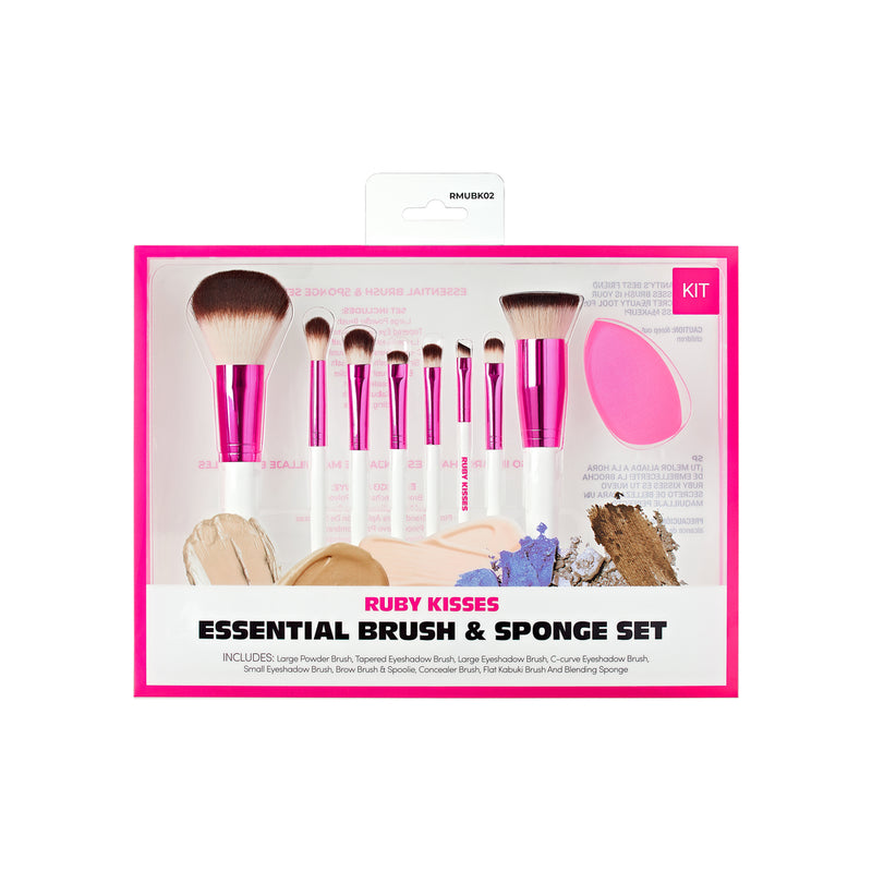 RK Makeup Brush Set with Sponge