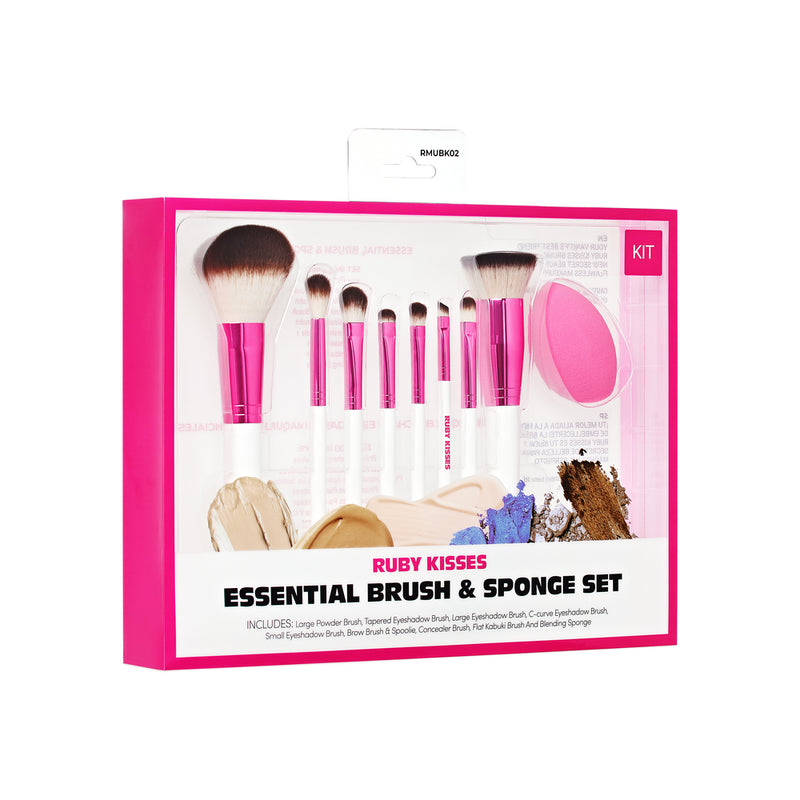 RK Makeup Brush Set with Sponge