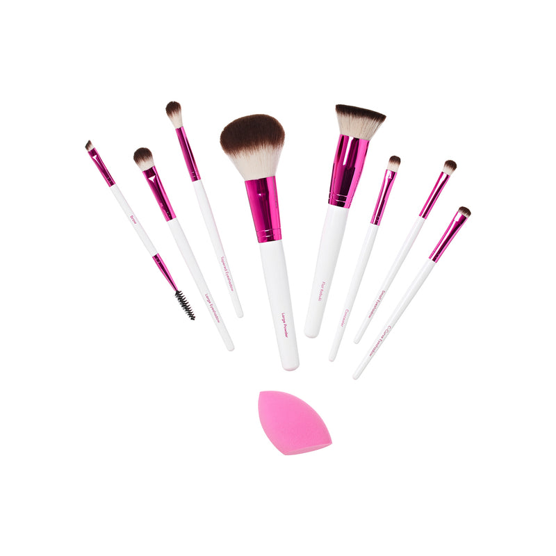 RK Makeup Brush Set with Sponge