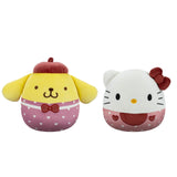PACK X2 PELUCHES 20CM ASST SAN VALENTIN HELLO KITTY HELLO KITTY AND FRIENDS