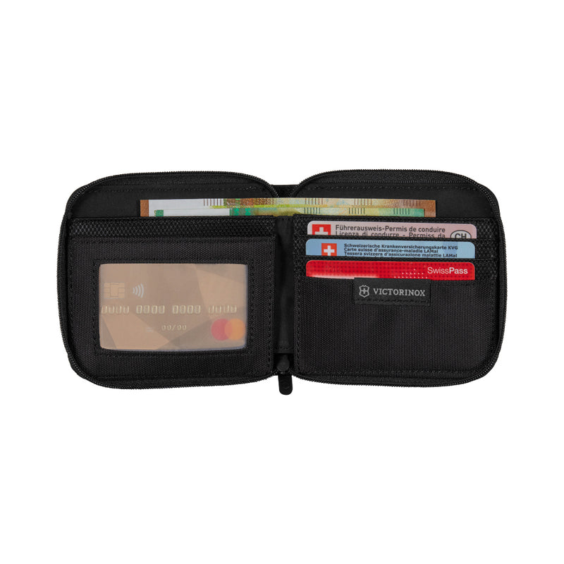 T.A. 5.0, ZIP AROUND WALLET, BLACK