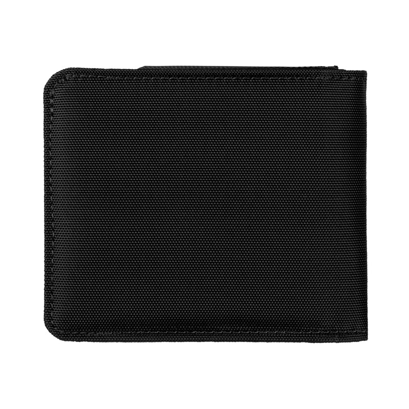BILLETERA TRAVEL ACCESSORIES EXT, BI-FOLD WALLET WITH COIN POUCH RFID, BLACK
