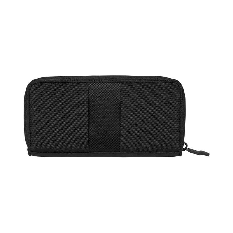 TRAVEL ACCESSORIES EXT CONTINENTAL WALLET WITH RFID BLACK