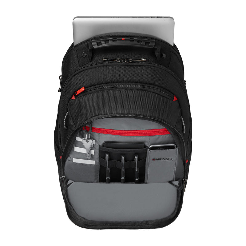 WENGER LEGACY 16 PULG, LAPTOP BACKPACK, BLACK/GREY