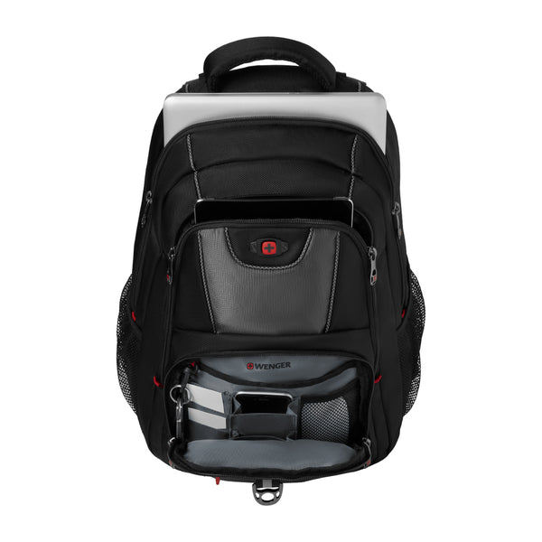 WENGER PILLAR 16 PULG, LAPTOP BACKPACK BLACK/GREY