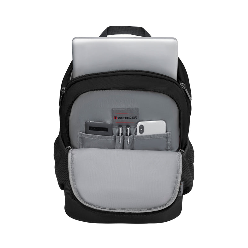 WENGER ESSENTIAL BACKPACKS, QUADMA, BLACK