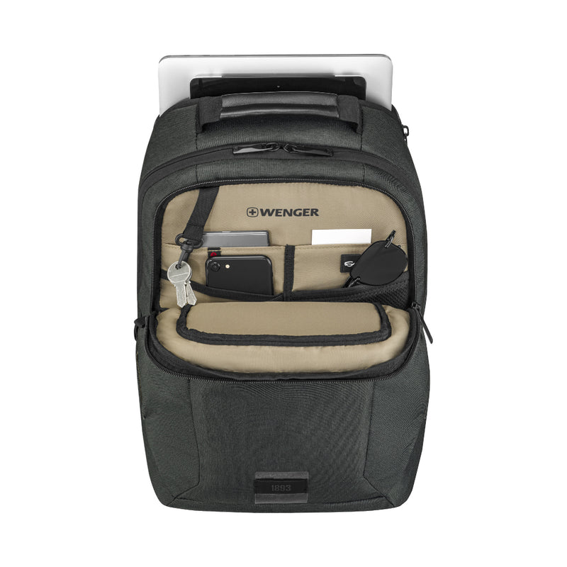 WENGER, MX ECO PROFESSIONAL LAPTOP BACKPACK, CHARCOAL