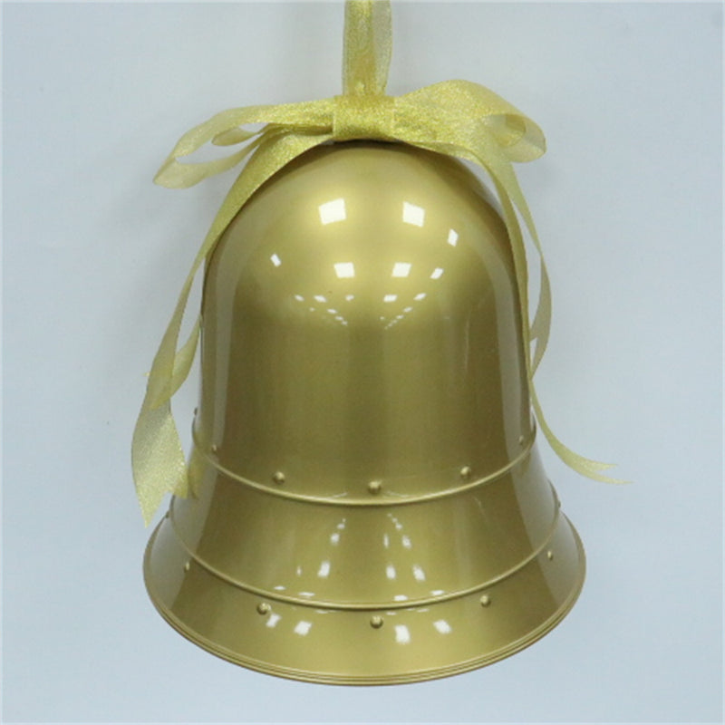 Campana Dorada Navidad 33.5x33.5x36cm Plastico