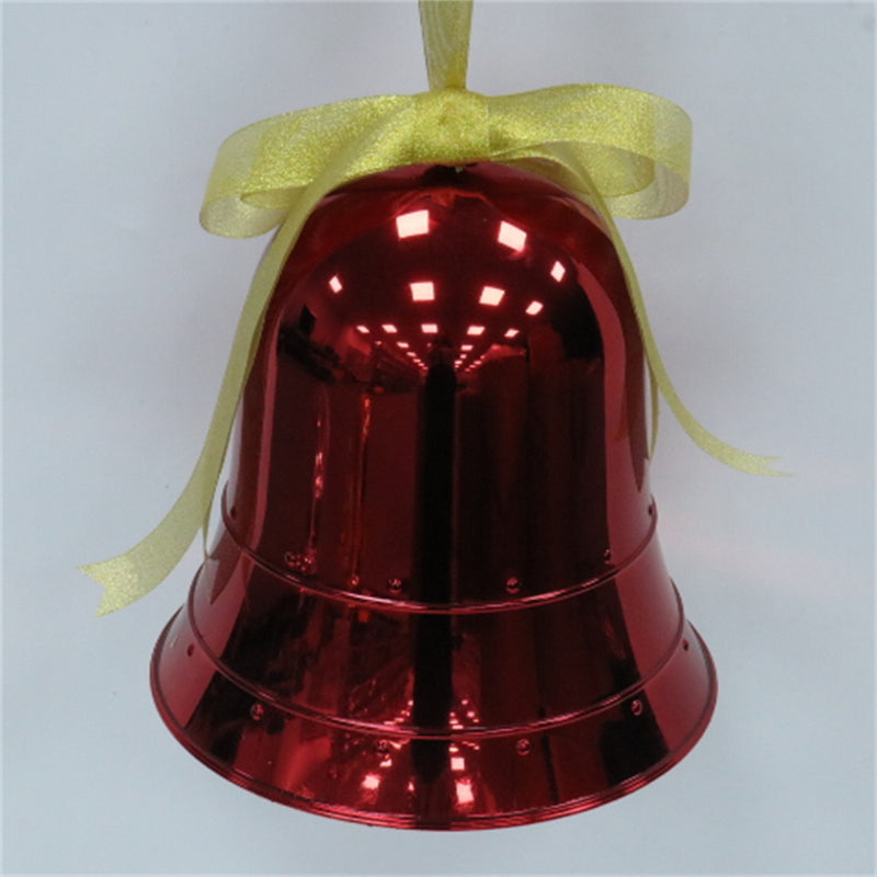 Campana Roja Navideña Plastico 33.5x33.5x36cm