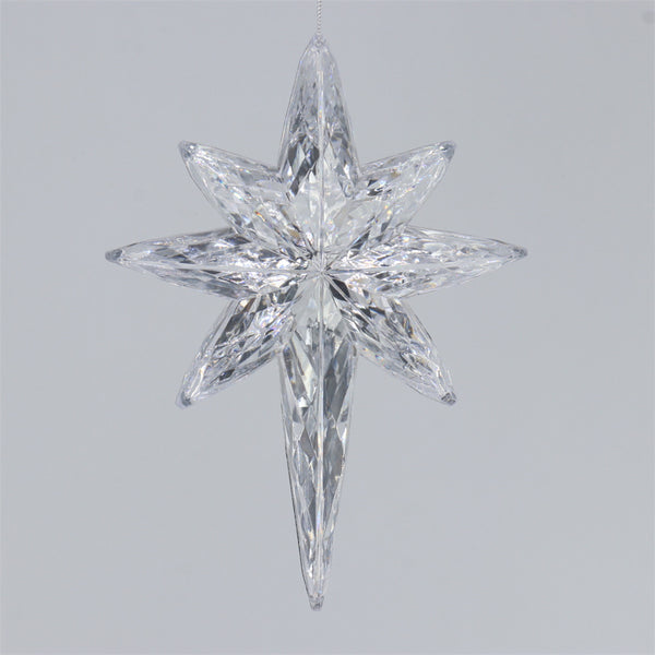 Copo De Nieve Plateado 15x4.5x20.5cm Plastico