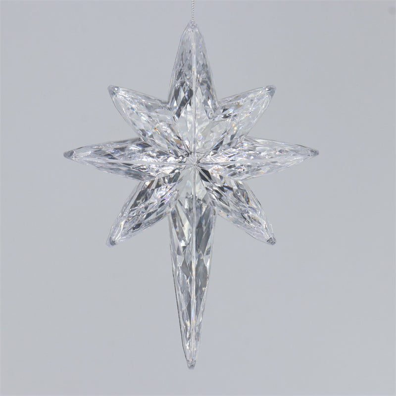 Copo De Nieve Plateado 15x4.5x20.5cm Plastico