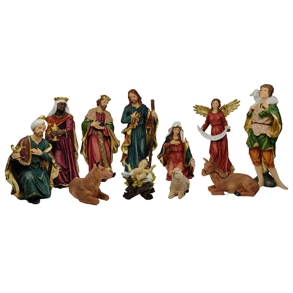 Nacimiento 11pzas 38cm Resina Plastica
