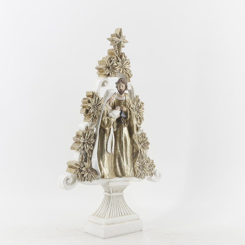 Sagrada Failia 49cm Dorado/Blanco Resina Plastica
