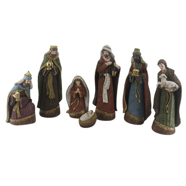 Nacimiento 7pzas 36cm Resina Plastica