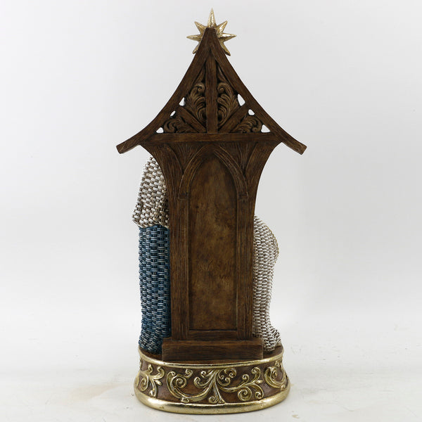 Sagrada Familia En Retablo 44cm Resina Plastica