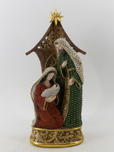Sagrada Familia En Establo Y estrela 44 cm Resina Plastica