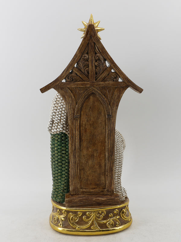 Sagrada Familia En Establo Y estrela 44 cm Resina Plastica