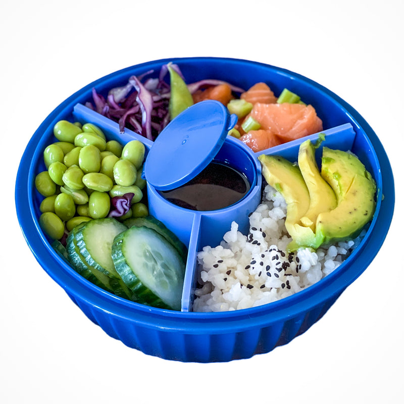 YUMBOX - POKE BOWL - Hawaii Blue - 3 Divisiones