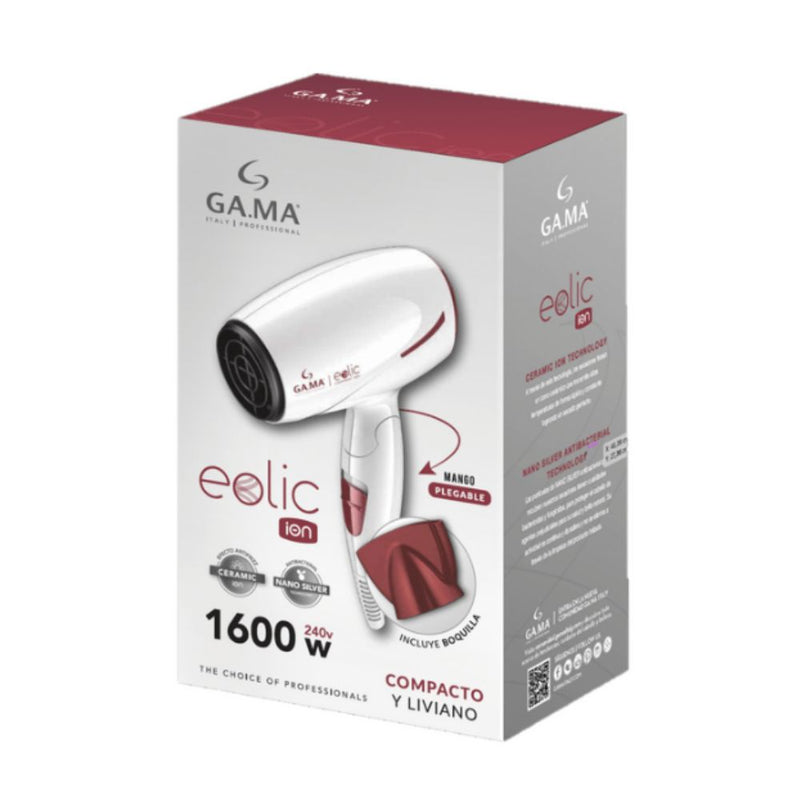 Gama Italy Secadora Eolic 1600w Plegable Ceramic