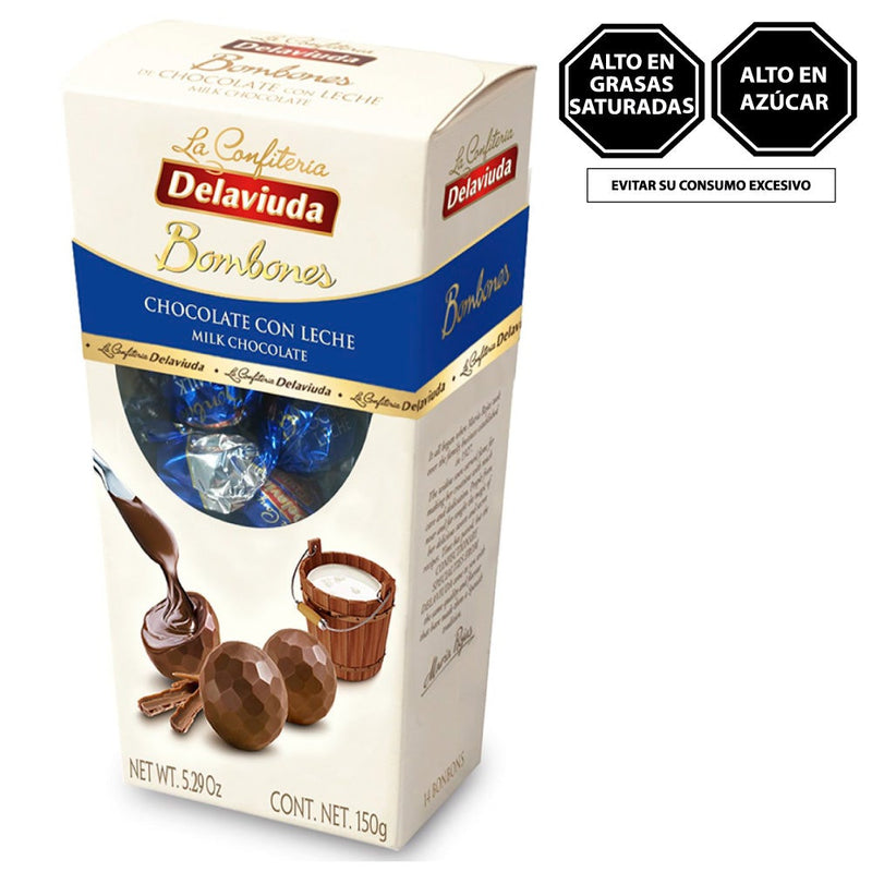 DELAVIUDA BOMBONES CHOCOLATE DE LECHE 150Gr
