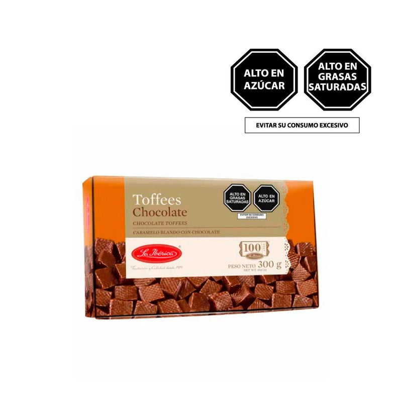 La Ibérica Toffees Chocolate 300 gr. Caramelos blandos con chocolate.  (5831217021080)