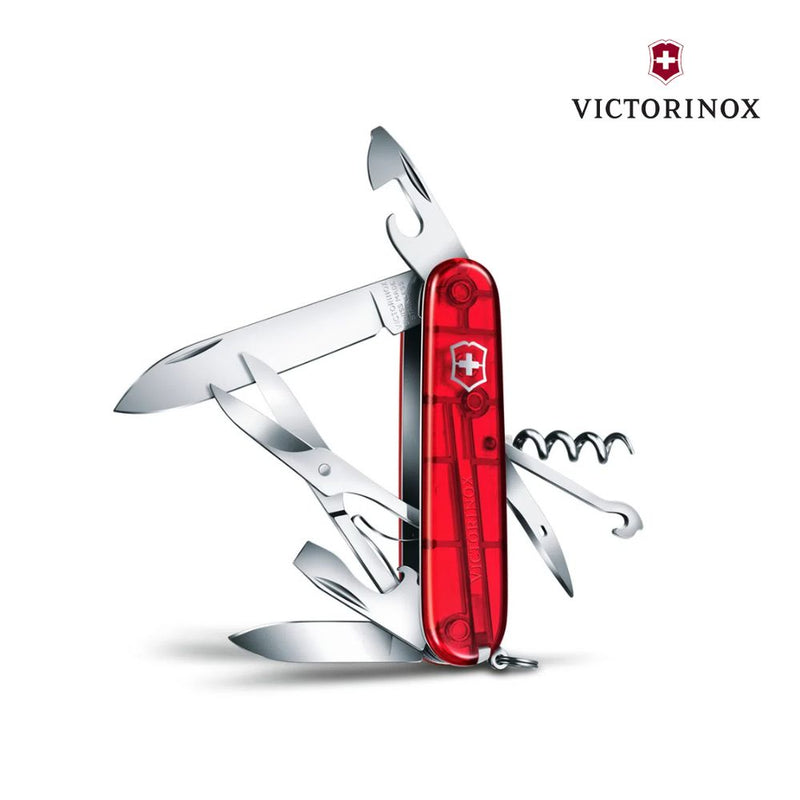 Victorinox Navaja suiza Climber rojo transparente – Pharmax