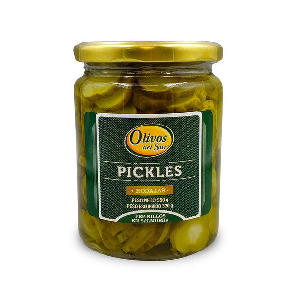 Olivos del Sur Pickles en rodajas 520gr
