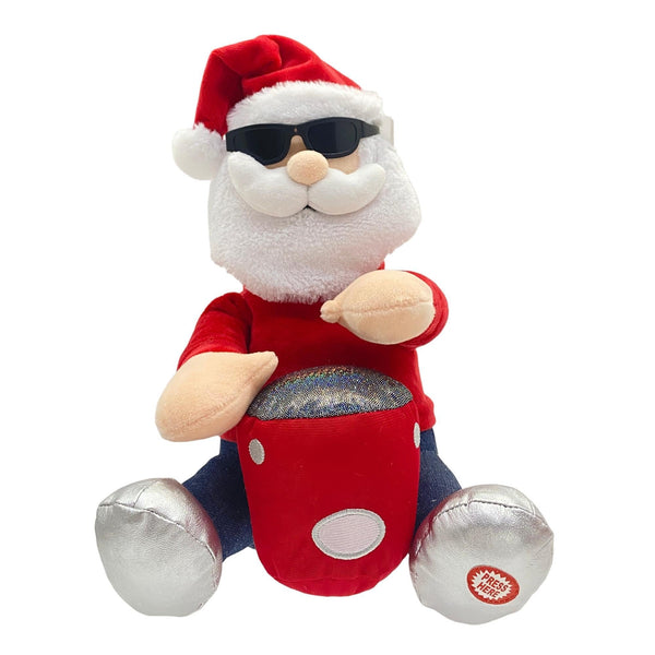 SANTA DECORATIVO CON MÚSICA Y MOVIMIENTOS