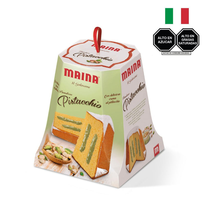 MAINA Panetón Pandoro Golosone Pistacho x 750gr