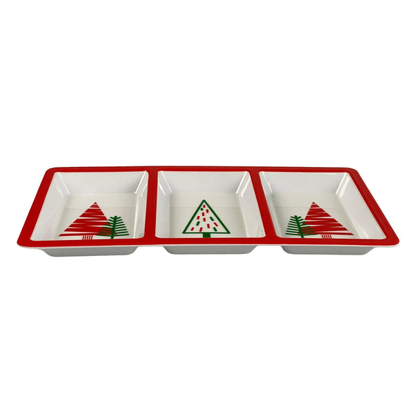 BANDEJA NAVIDAD CON 3 DIVISIONES