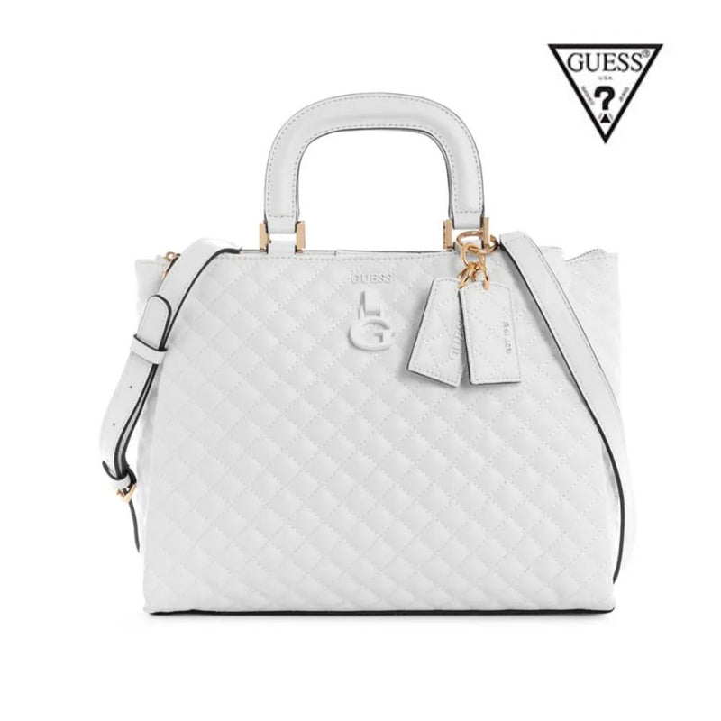 Guess Cartera Girlfriend Satchel RUE ROSE Blanco