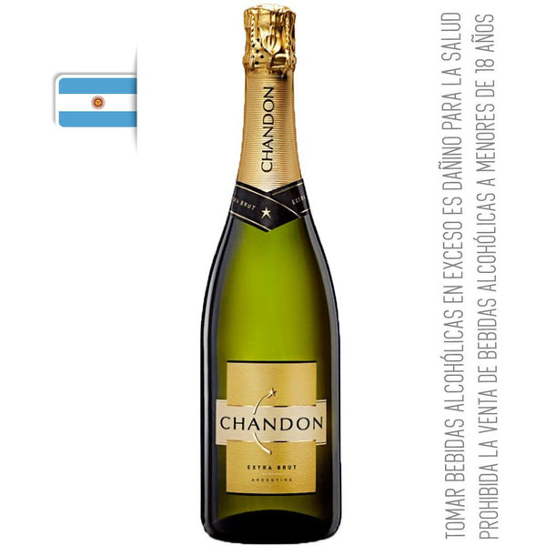 Compra Chandon Espumante Extra Brut 750 ml Argentina desde donde estés en Pharmax Online. Encuentra los mejores vinos, espumantes y licores. (5831290552472)