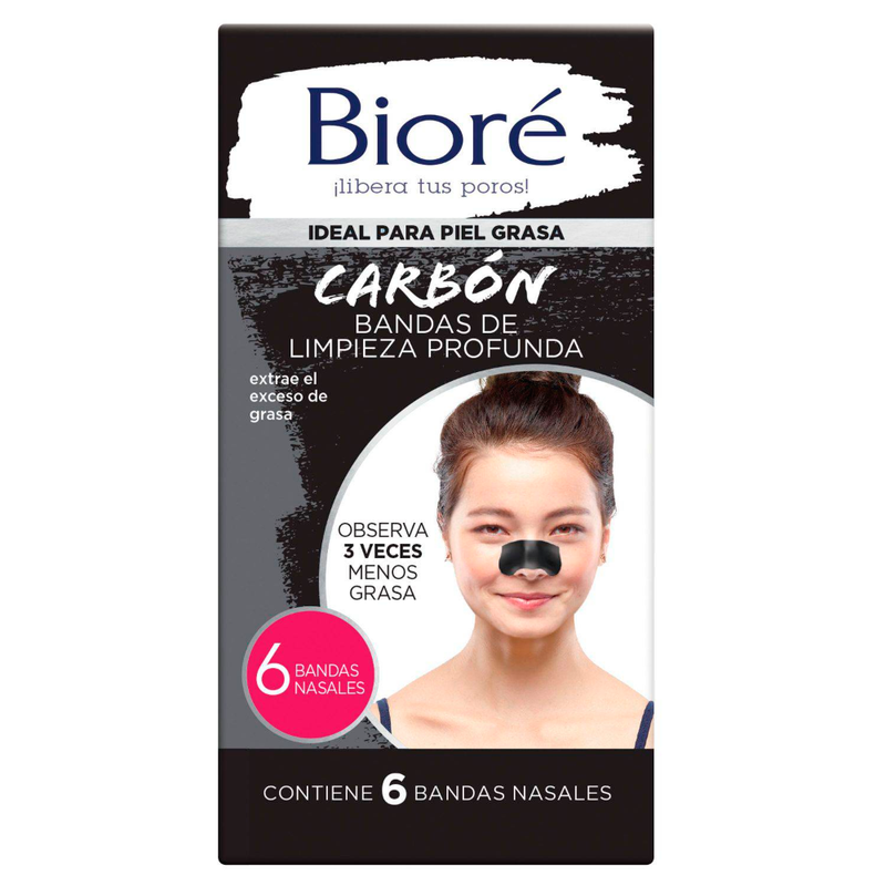 Bandas Limpieza Nasal Profunda Carbon Natural 6 und (7483710734593)