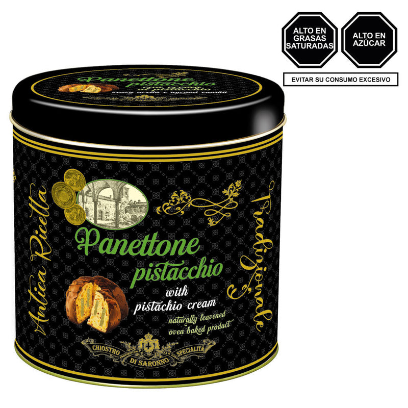 Lazzaroni Panettone Pistachio Luxury Lata 750GR
