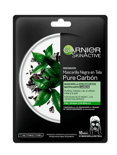 Garnier Skin Active Pure Carbon Negro 1 Sachet (5831548436632)