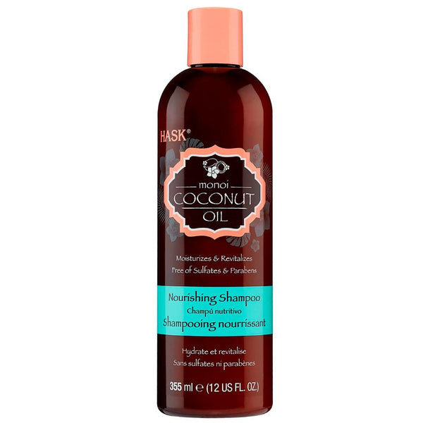Hask Shampoo Monoi Coconut Oil Nourishing 355ml (6119639220376)