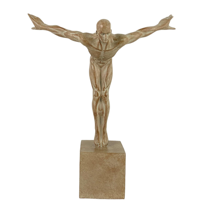 Figuras Decor Hombre Atleta 27.5x15x31.5 cm