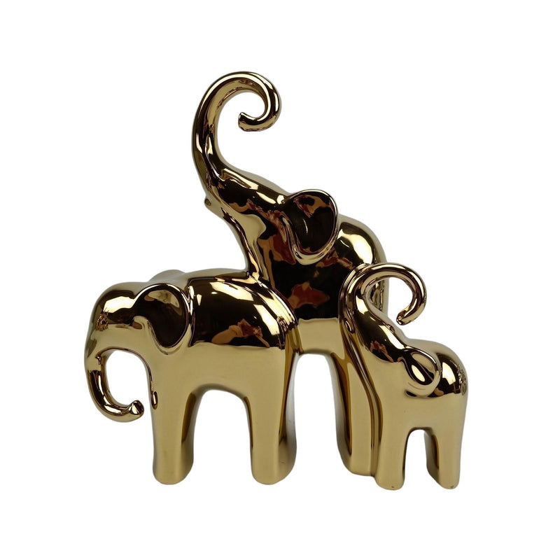 Elefante Decor Dorado 27.5x10x28.5 cm