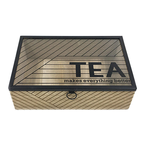 CAJA P/TE 16X24X7CM 85%MDF10%VIDRIO5%METAL