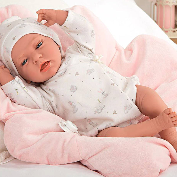 ARIAS BEBÉ ELEGANCE 40 CM DAFNE CON PORTA BEBE