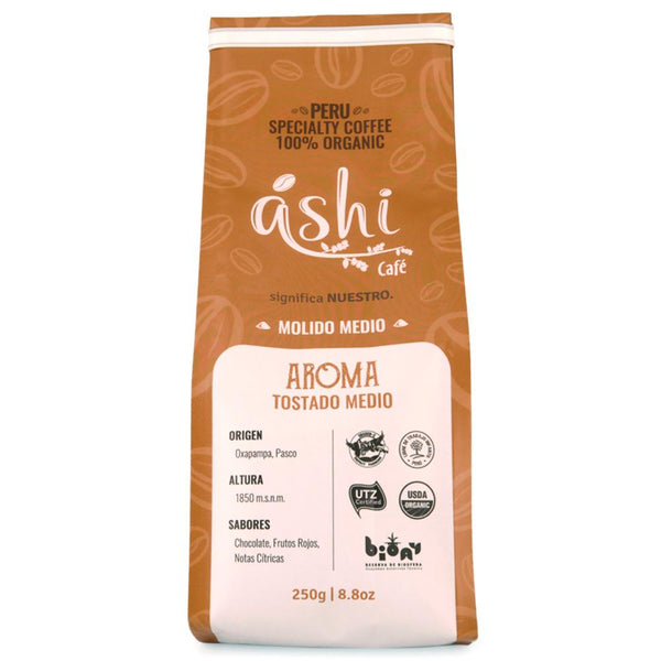 Ashi Café Aroma Molido Medio 250gr (6813634330776)