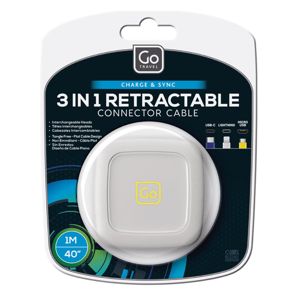 GO TRAVEL cable conector 3 en 1