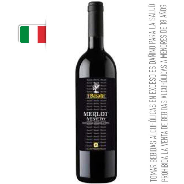Compra Basalti Merlot Veneto 750 ml Italia desde donde estés en Pharmax Online. Encuentra los mejores vinos, espumantes y licores. (5831289405592)