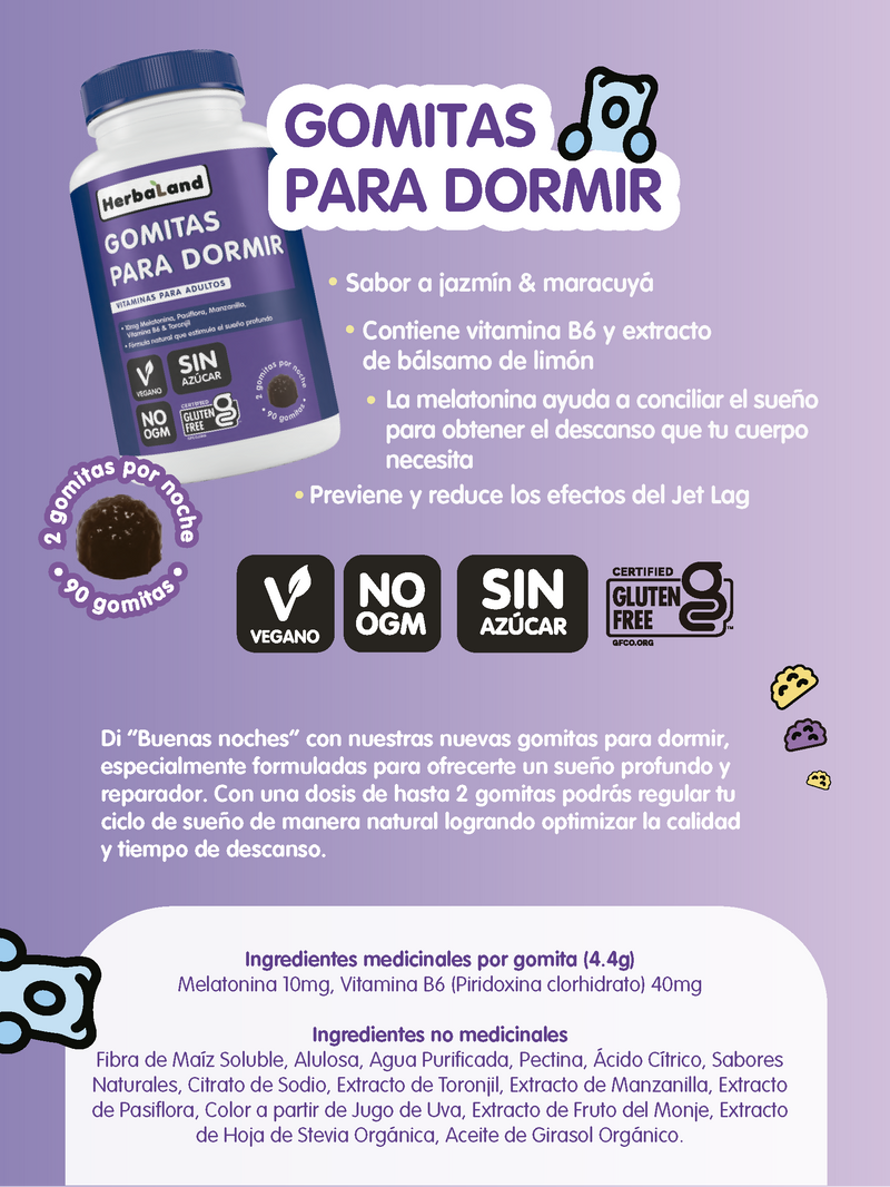 HERBALAND Sleep Max - gomitas para dormir