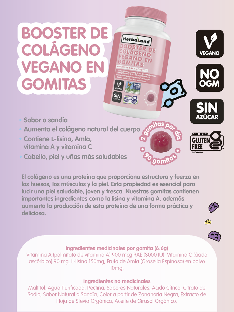 HERBALAND Booster de Colágeno Vegano