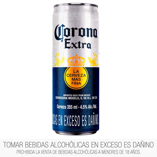Corona Lata Cerveza x 355 Ml