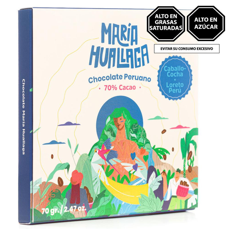María Huallaga Chocolate 70% cacao Origen Loreto Caballo-Cocha 70gr (6703970287768)