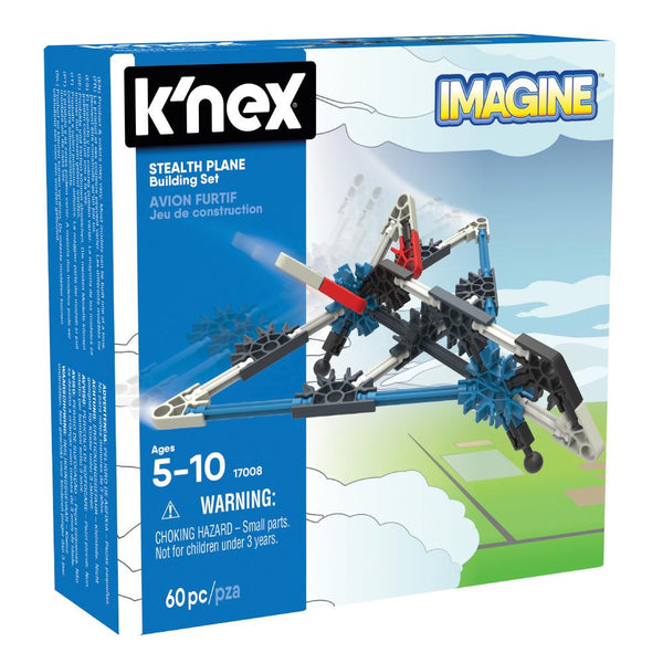 Knex Stealth Plane Building Set 5-10 Años (6279352418456)